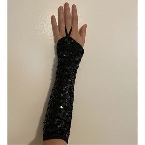 Algy black sequin armbands